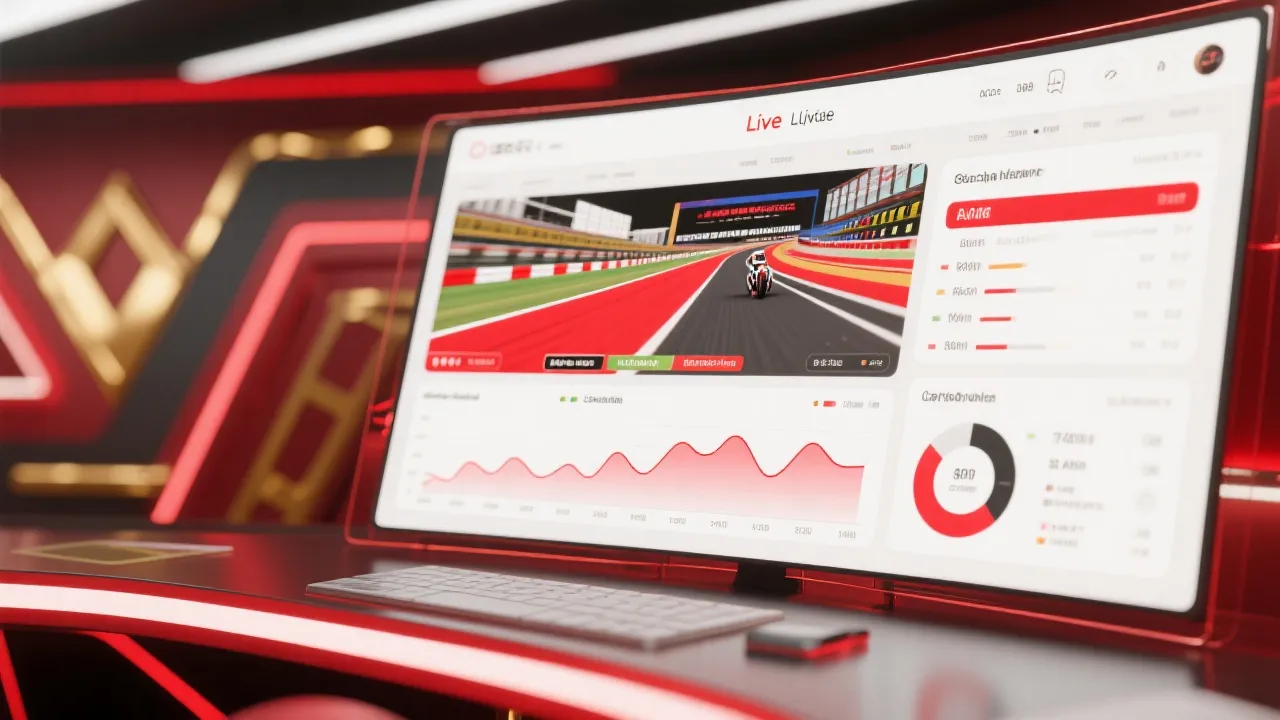 极速赛车开奖直播界面示意图